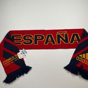 Vintage Adidas Espana Spain France 98 World Cup Soccer Scarf